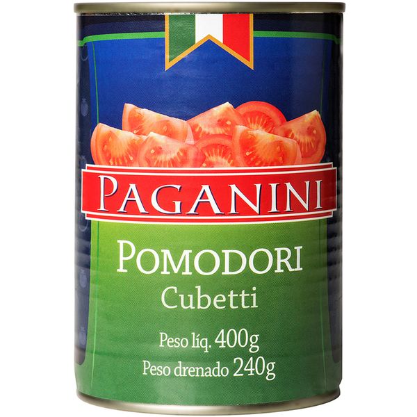 Tomate Pelado Paganini em Cubos 400g