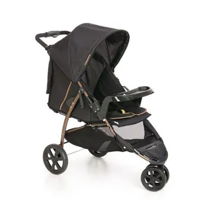 Carrinho de Bebê para Passeio Galzerano Cross Trail 1450 de 0 Meses até 15 kg - Preto e Cobre