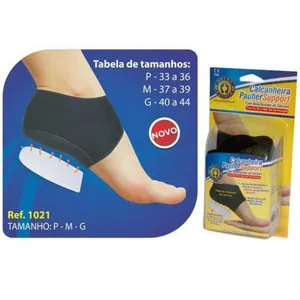 1021PR - Calcanheira De Silicone PauherSupport - Preto Tam: P