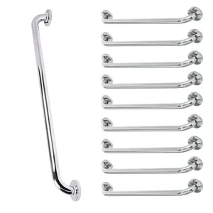 Kit 9 Barras de Apoio BSL3420 80cm Aço Inox Acessibilidade Banheiro Corrimão Inox BSL Kit 9 Barras de Apoio BSL3420 80cm Aço Inox Banheiro Inox BSL