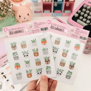 Cartela de Adesivos Flores 10 X 10cm para Personalizar Computador Celular e Canecas Resistentes à Água Transparente Cartela de Adesivos Flores 10 X 10cm para Personalizar Acessórios Resistentes à Água Transparente