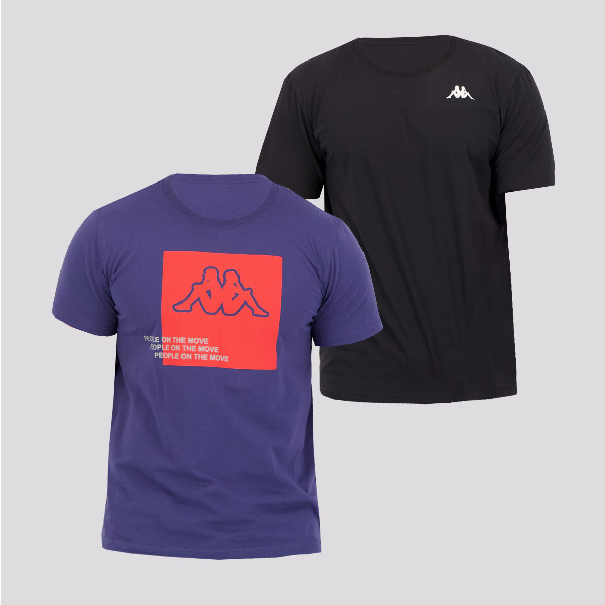 Kit de 2 Camisetas Kappa Básica Move