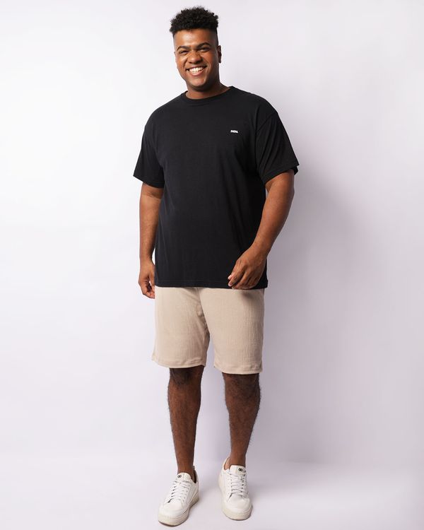 Bermuda Plus Size Masculina Anarruga Com Bolsos Bege G1