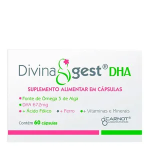 Suplemento Alimentar Divinagest Dha 60 Cápsulas