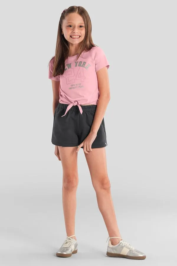 Conjunto infantil menina com glitter Brandili - 12