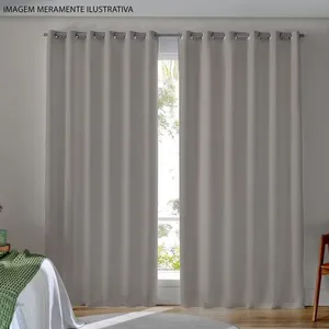 Cortina Bella & Co Pratika Flame 260x230cm Bege Duna (MP)