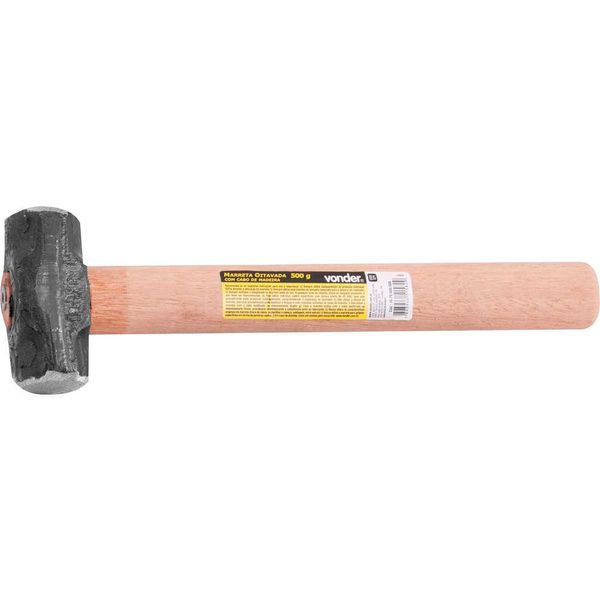 Marreta oitavada 500 g com cabo - VONDER