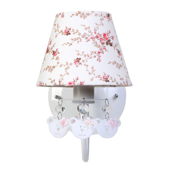 Arandela 1 Lâmpada Ursinhas Rosa