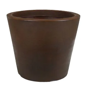 Vaso Cone Baixo Riscatto Ferrugem 30 cm