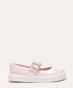 sapatilha infantil com elástico rosa 23