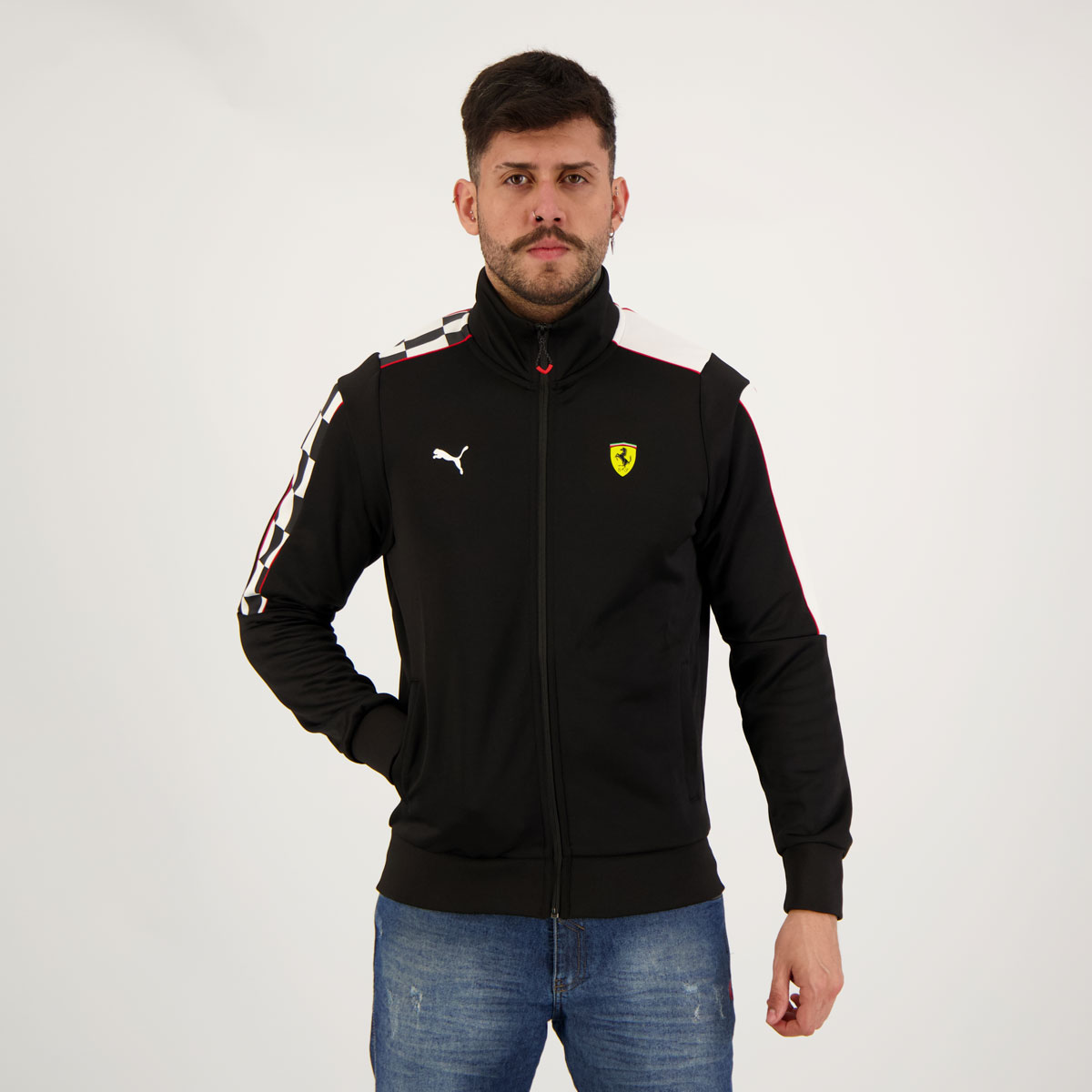 Jaqueta Puma Scuderia Ferrari MT7 Track Preta