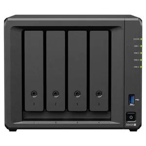 Dispositivo Externo NAS Synology Diskstation DS425+ com 4 Baias Preto