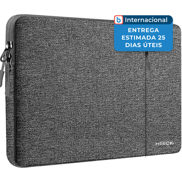 Bolsa para Notebook 15,6" com Alça de Ombro Hseok D02G05 Cinza A-MBI