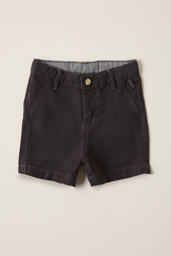 Bermuda Reserva Mini Bebê Casual Nova Fuligem - G