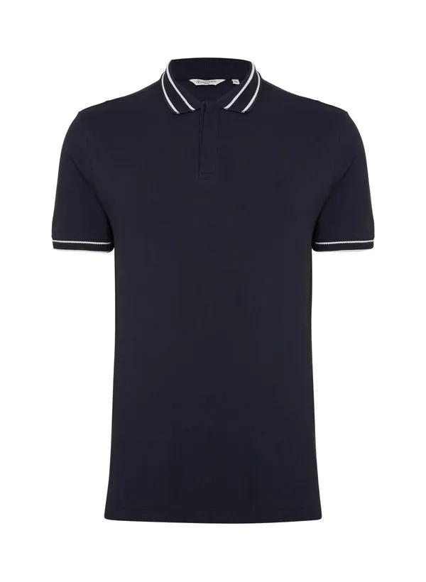 Polo Slim Fit Piquet Gola Textura Masculina Individual PP
