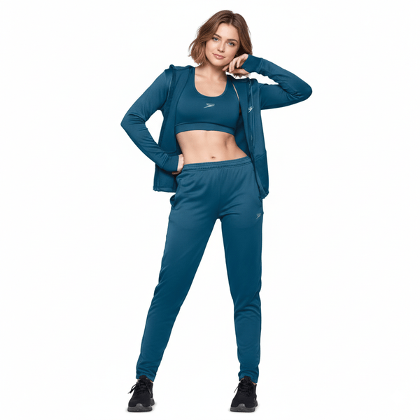 Conjunto de Agasalho Feminino Harmony - AZUL PETROLEO GG