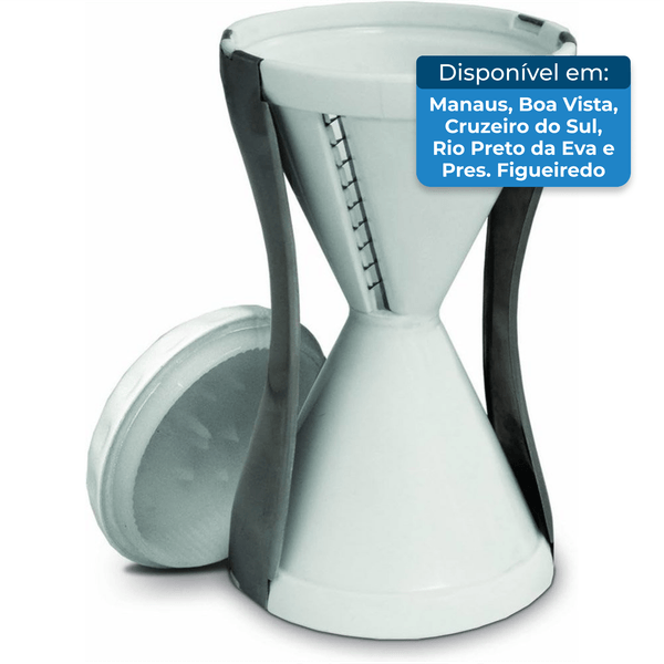 Fatiador Ontel Legumes Aço Inox Branco A-BI