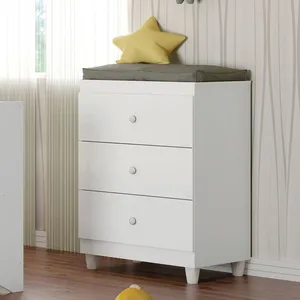 Cômoda Infantil 3 Gavetas Gutti Flex Color Branco