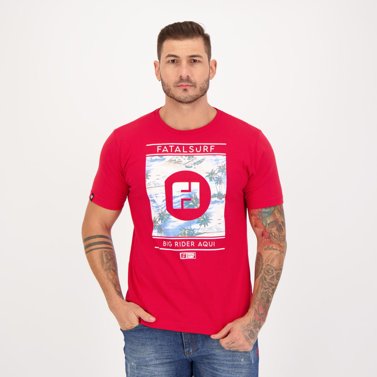 Camiseta Fatal Big Rider Vermelha