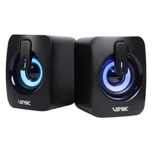 Caixa de Som Gamer Vinik Galaxy VSPKG6WGL 6W RMS 2.0 Conexao P2 3,5mm Iluminacao LED RGB Rainbow Caixa de Som Gamer Vinik Galaxy VSPKG6WGL 6W RMS 2.0 P2 3,5mm Iluminacao LED RGB Rainbow