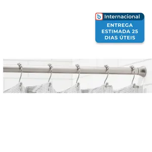 Varão de Cortina Tensionado Ajustável Amazon Basics Níquel A-MBI