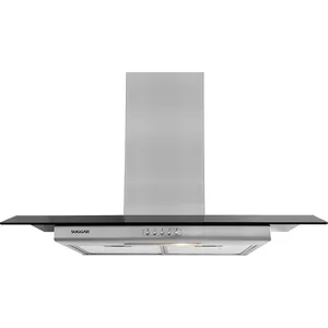 Depurador Suggar Vidrio 90cm com 3 Velocidade e Dupla Filtragem, Inox - DV91IX / DV92IX 220V