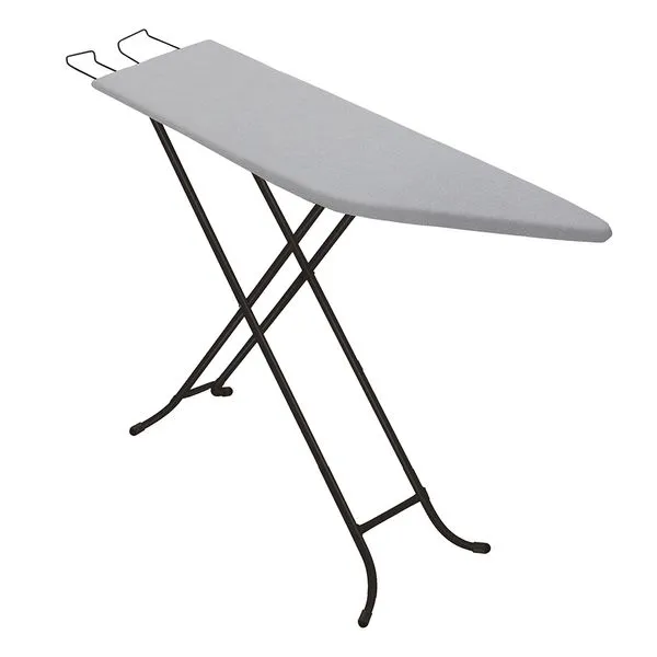 Tábua de Passar Metalizado Com Suporte Preto 30x116x89cm - Utimil