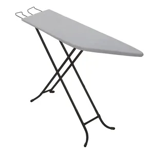 Tábua de Passar Metalizado Com Suporte Preto 30x116x89cm - Utimil