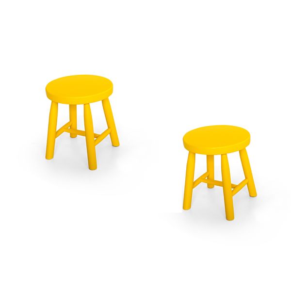 Kit 2 Banquetas Infantil Espanha - Amarelo