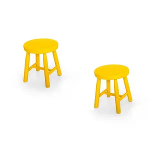 Kit 2 Banquetas Infantil Espanha - Amarelo