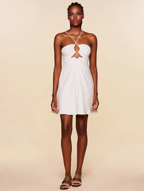 Vestido Curto Cut Out Luna OFF WHITE PP