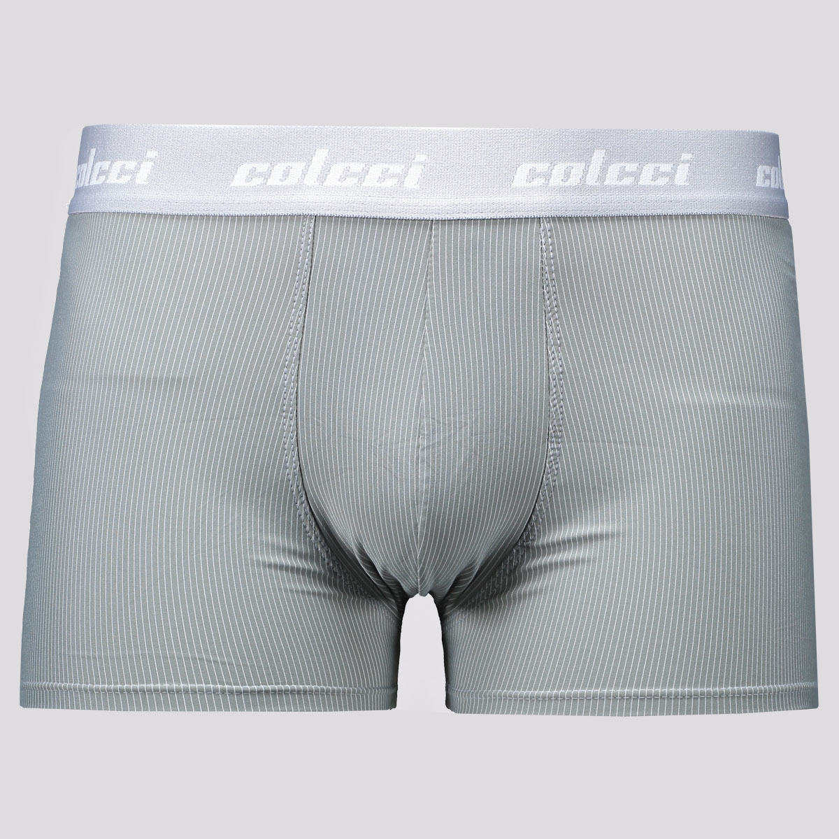 Cueca Boxer Colcci Microfibra Listrada Cinza