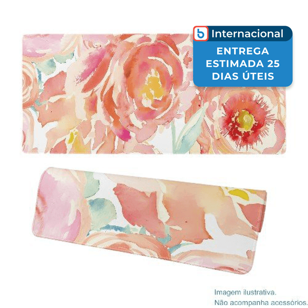 Mousepad Brecoy Flower 80X30 Rosa A-MBI