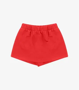 Shorts Saia Moletom Rovi Kids Vermelho 16