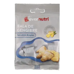 Bala de Gengibre Zero Açucar Ever Nutri 21g
