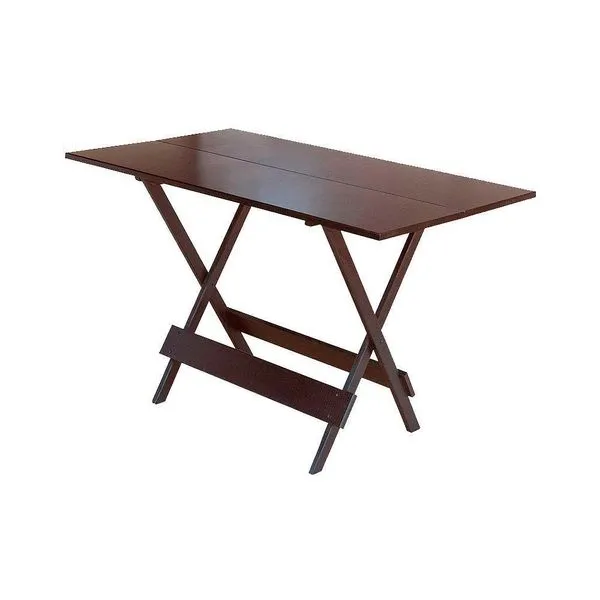 Mesa Para Restaurante Dobravel De Madeira 1,20x70 - Imbuia - Marrom