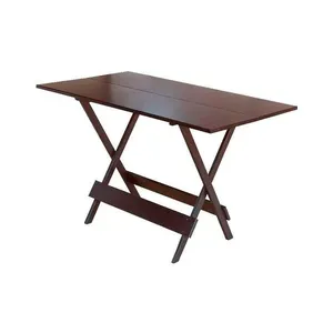 Mesa Para Pizzaria Dobravel De Madeira 1,20x70 - Imbuia - Marrom
