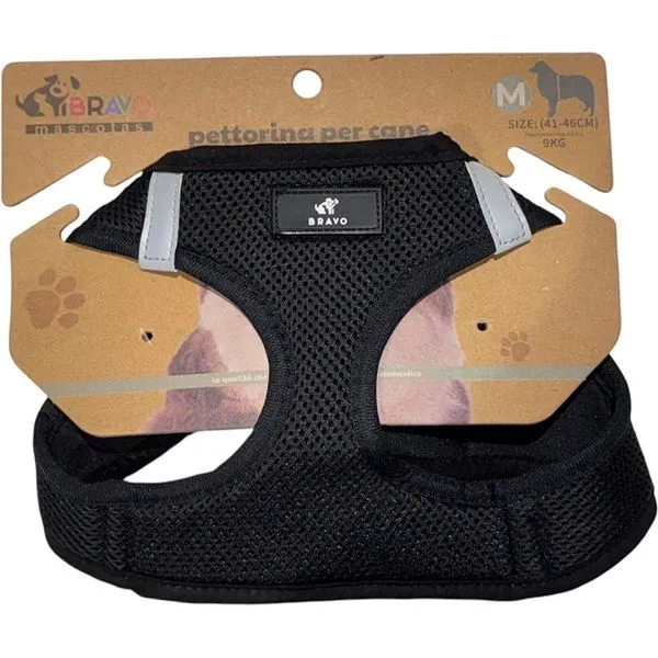 Peitoral Para Cães Bravo Mascotes 41-46cm Até 9kg (MP)