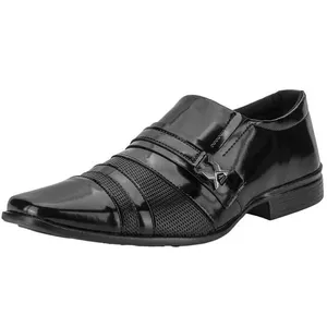 Sapato Masculino Social Mais Leve 605 VERNIZ/PRETO 37