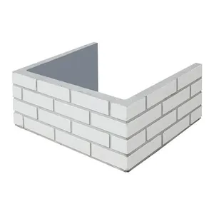 Prolongador Coifa Concreto Atacadão Lazer 65x55x25cm Tijolinho Areia