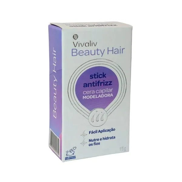 Cera de Cabelo Vivaliv Modeladora Stick Antifrizz 15g CERA CAB VIVALIV 15G MODELADORA STICK AN