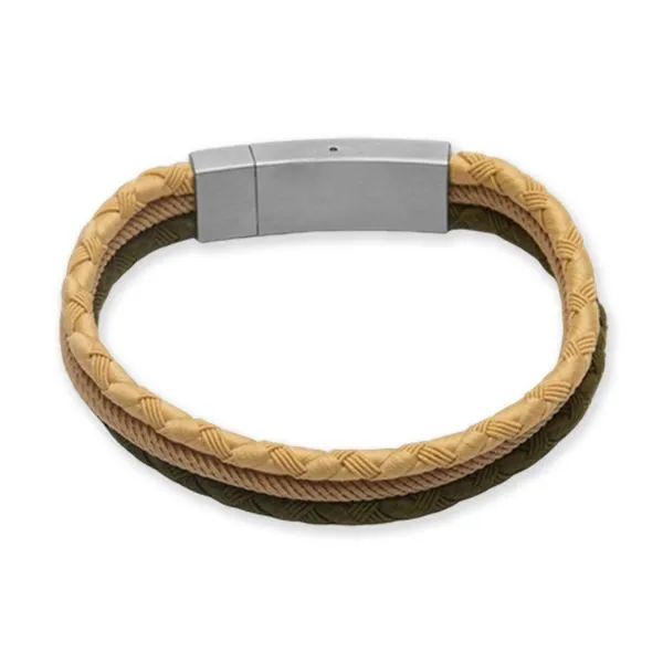 Pulseira Wirtz de Corda Bege Bege GG