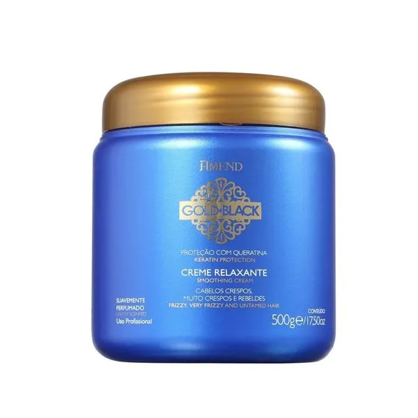Creme Alisante Amend Gold Black - 500g