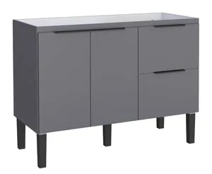 Gabinete para Cozinha Cisne 114x51,5x86cm MDP/MDF Cozimax Gabinete para Cozinha Cisne 114x51,5x86cm MDP/MDF Cinza