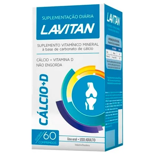 Lavitan Cálcio+d 60 Comprimidos