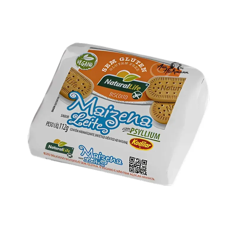 Biscoito Maizena Com Psyllium Sem Glúten *SABOR LEITE* - Natural Life 112g