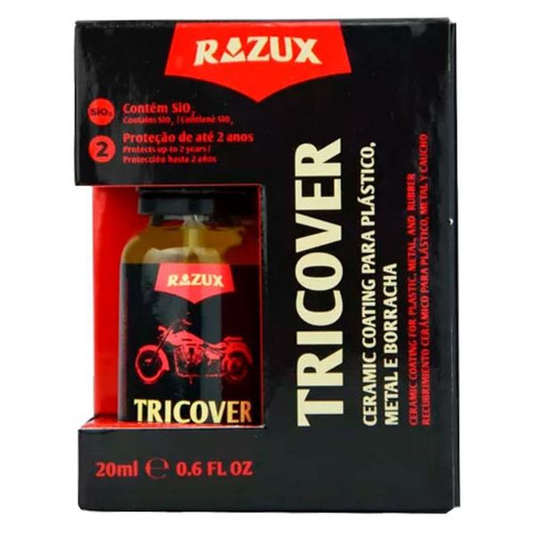 Tricover Renovador Premium Pástico Metal Motor De Moto Razux 20ml (MP)