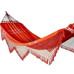 Rede Grande De Dormir Para Casal King 4,70m Várias Cores Cor:laranja
