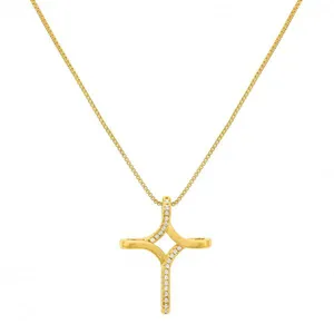 Colar com Pingente de Crucifixo