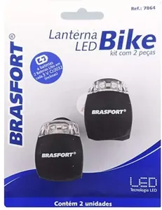 Lanterna Led Bike Kit com 2 Baterias CR2032 7864 - Brasfort